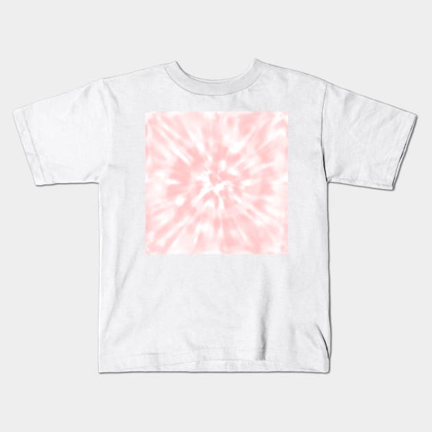 Peach Tie Dye, Coral Tie Dye Kids T-Shirt by YourGoods